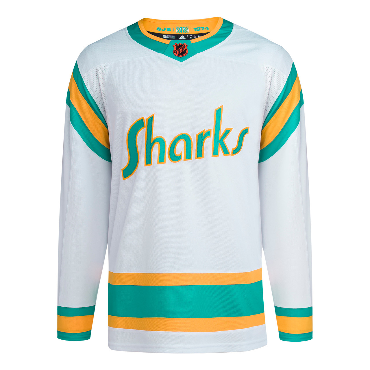 Customizable San Jose Sharks Adidas 2022 Primegreen Reverse Retro Authentic NHL Hockey Jersey - Reverse Retro / L/52