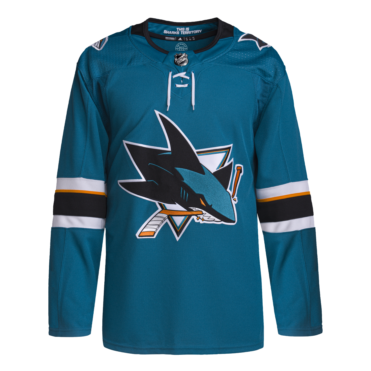 San Jose Sharks Adidas Primegreen Authentic NHL Hockey Jersey / Home / XXL/56
