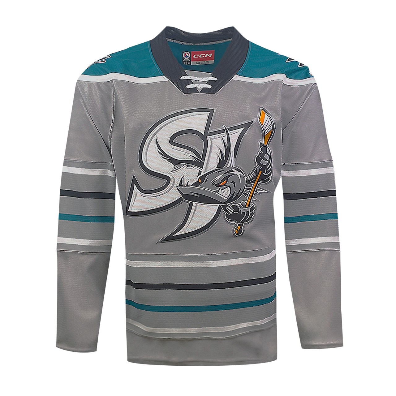 Men's San Jose Barracuda CCM Steel Jersey