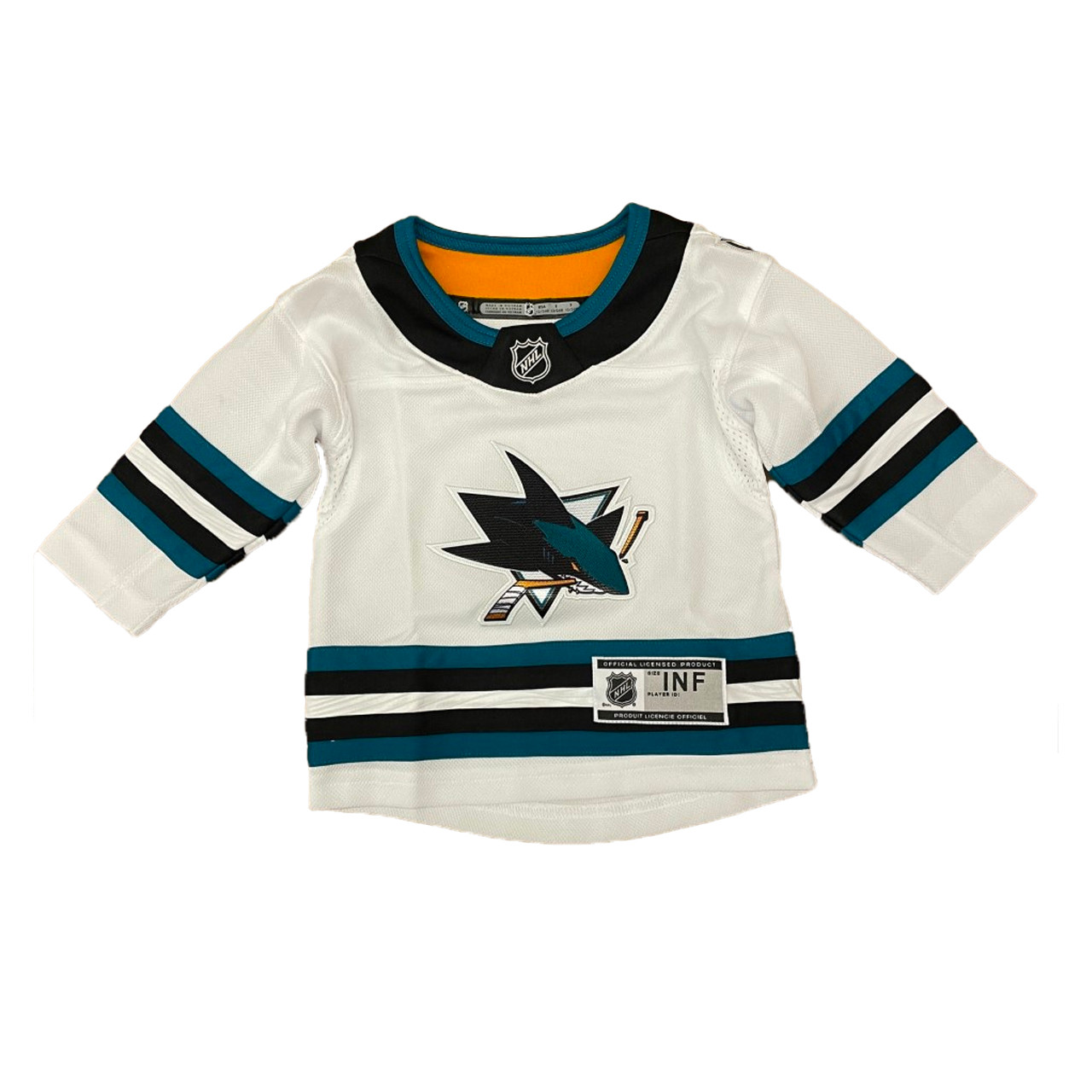 Infant San Jose Sharks Evolve Away White Jersey - Main Image