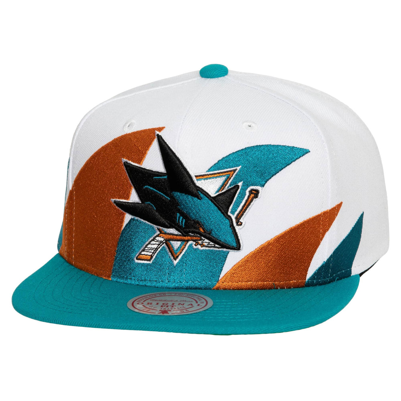 San Jose Sharks Mitchell & Ness Vintage Fitted Hat - Teal