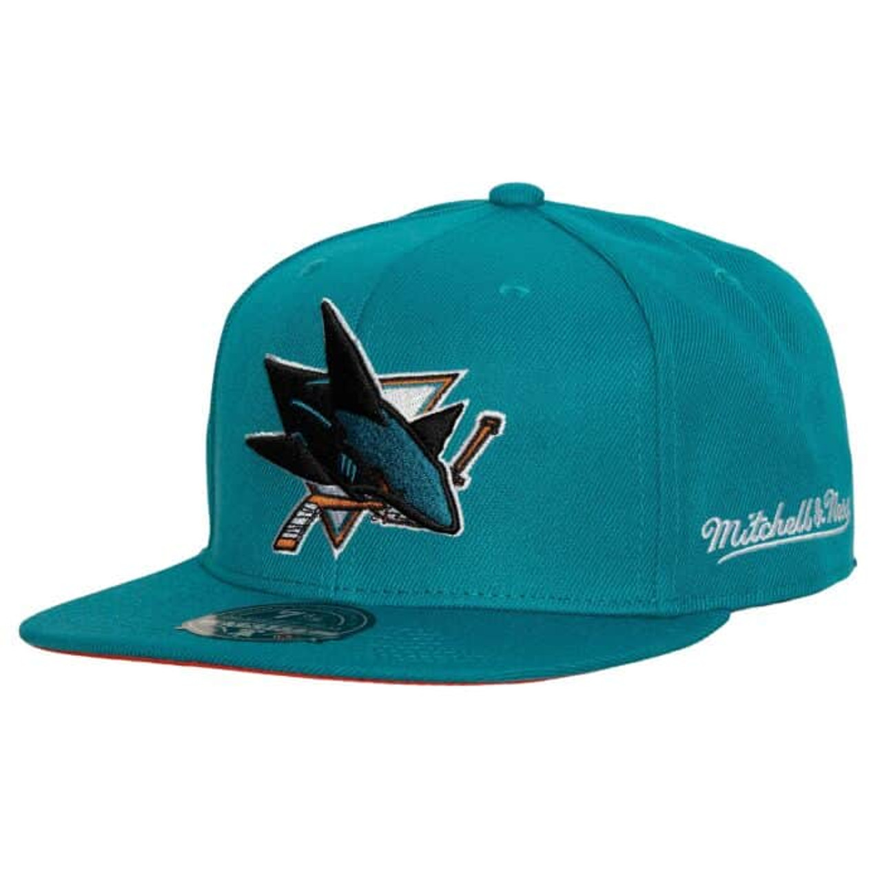 Men's San Jose Sharks Mitchell & Ness 20th Anniversary Fitted Hat