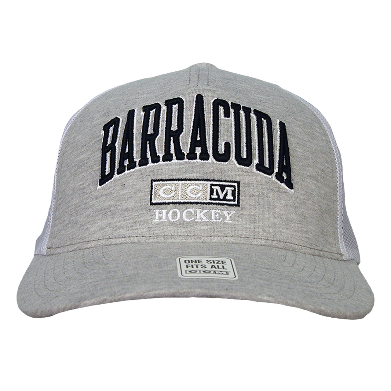 San Jose Barracuda CCM Barracuda Mesh Gray Trucker Hat