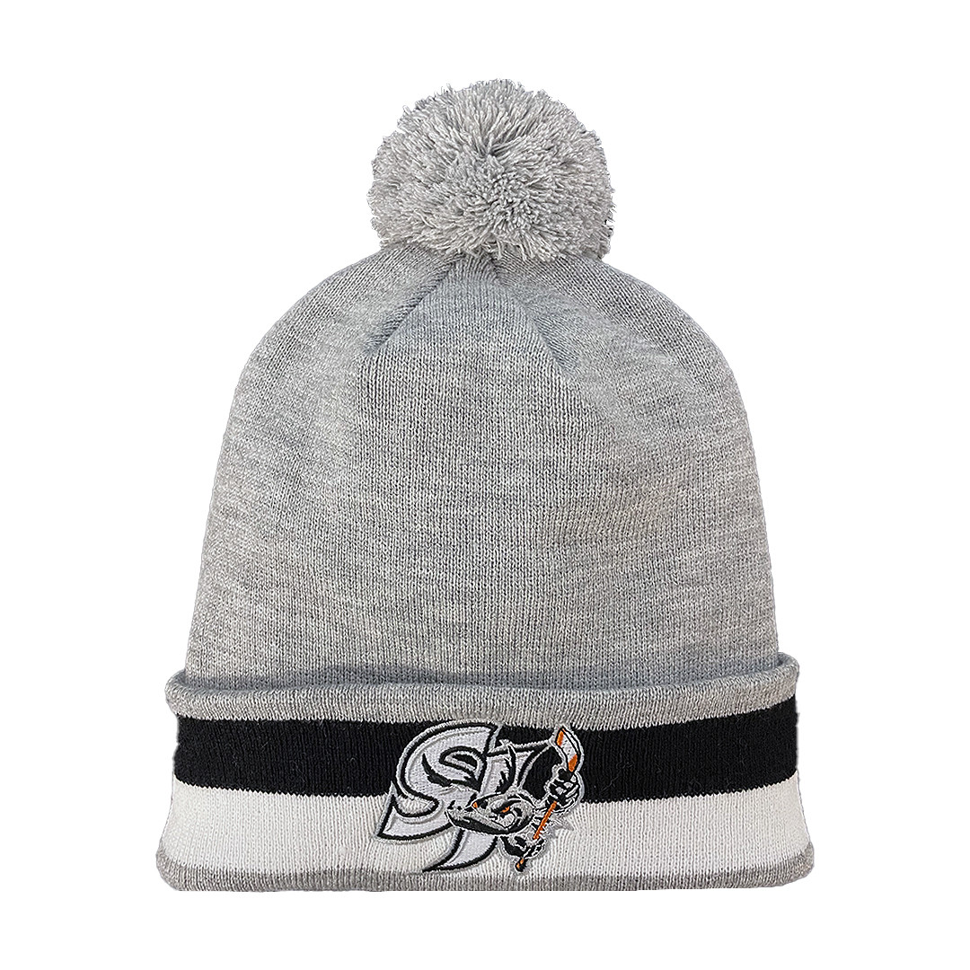 San Jose Barracuda CCM Cuda Crest Logo CPK Gray Beanie