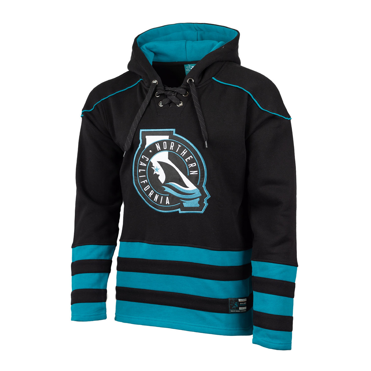 San Jose Sharks Sport Design Sweden North Cal Black Lace Hoodie