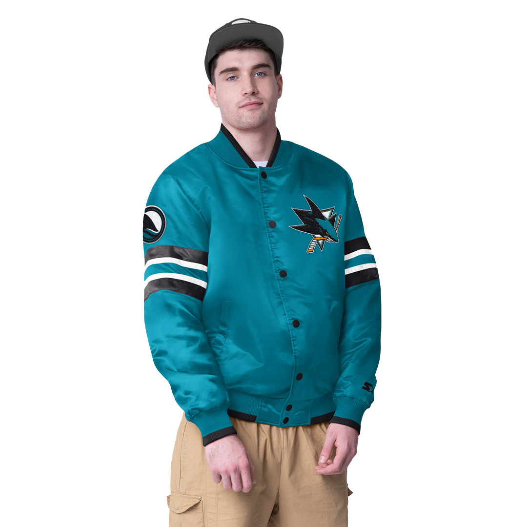 San Jose Sharks G3 Crest Poly Satin Jacket