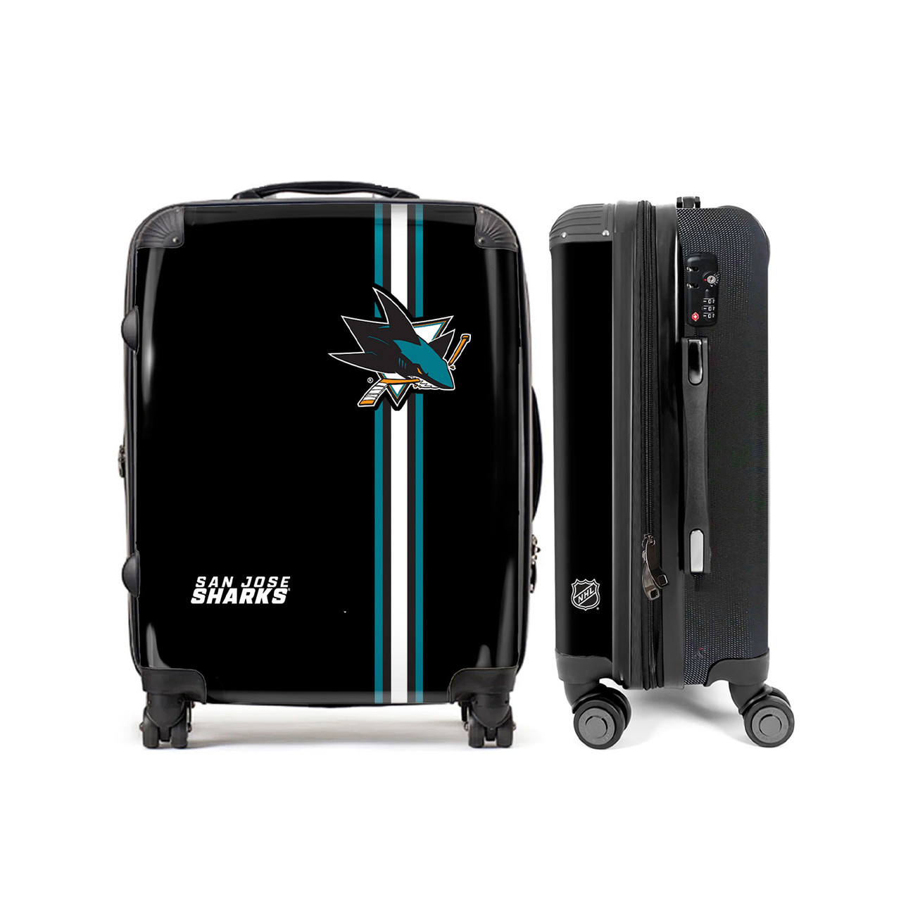 San Jose Sharks Branded Luggage Primary Black 28