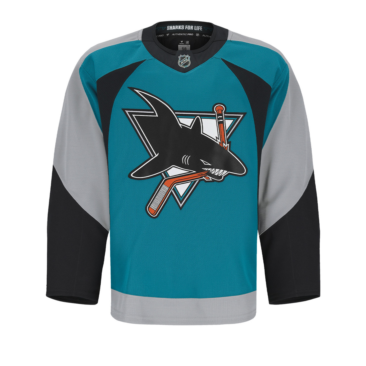 San Jose Sharks Fanatics Authentic Pro Heritage Jersey