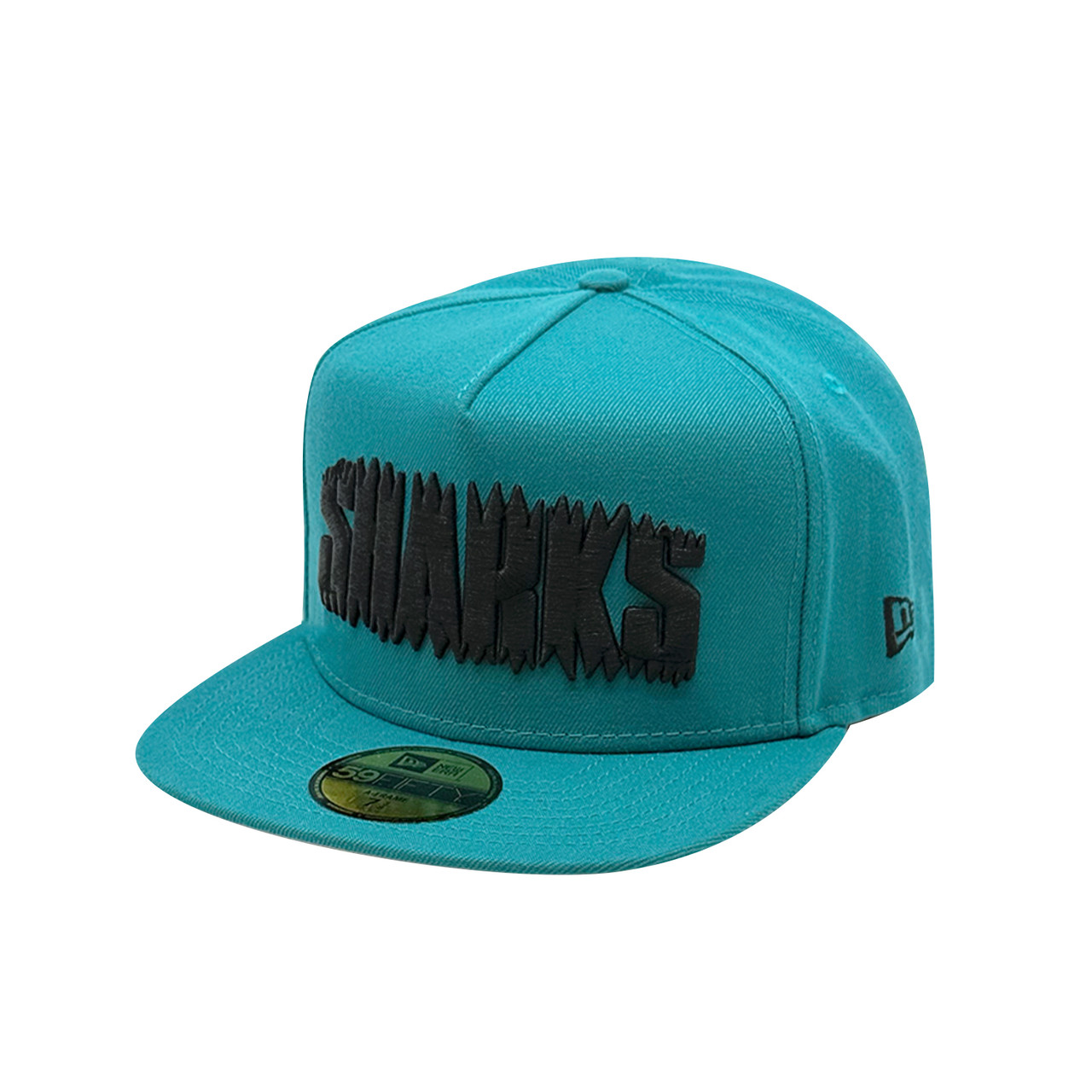 San Jose Sharks New Era 5950 Shark Bite Fitted Teal Hat