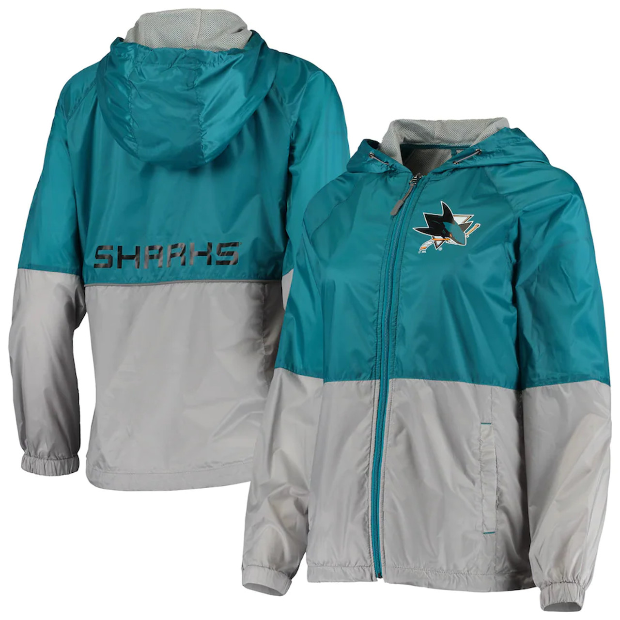 Women's San Jose Sharks G3 Crest Shimmer Full Zip Jacket