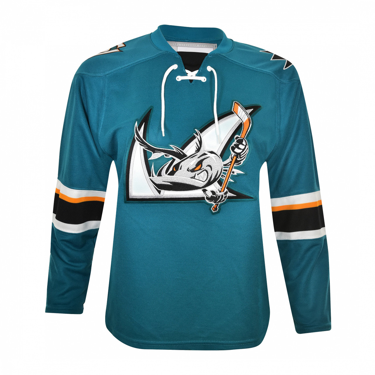 Outerstuff San Jose Sharks Evolve Youth Premier Away White Jersey