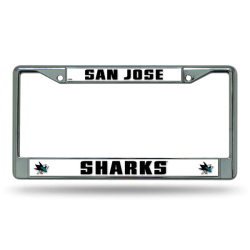 San Jose Sharks Silver Chrome Frame