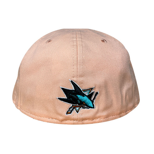 San Jose Sharks Men's New Era 5950 Swimming Shark Fitted - Cream