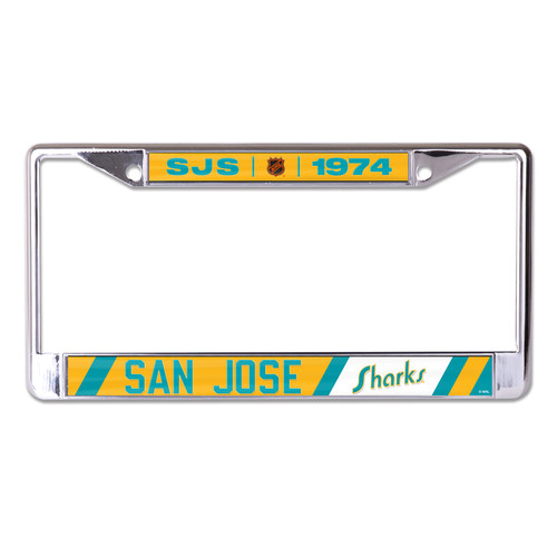 San Jose Sharks Reverse Retro License Plate Frame