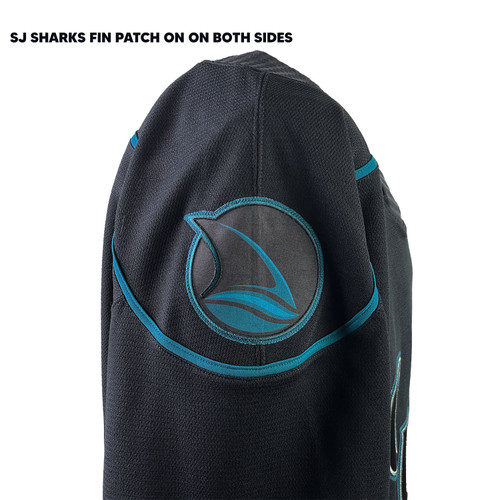 Men's San Jose Barracuda CCM Authentic Home Black Out Jersey