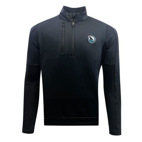 Men's San Jose Sharks Antigua Evolve Fin Quarter Zip Jacket