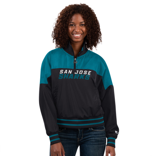 Outerstuff Reverse Retro Script Pullover Fleece Hoodie - San Jose Sharks -  Youth