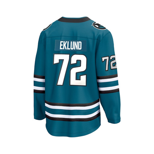 William Eklund San Jose Sharks #72 Teal Jersey 2021 NHL Draft - OKNCAASHOP