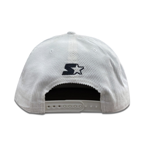 San Jose Sharks & Starter Black Ice Label Corduroy Snap Hat