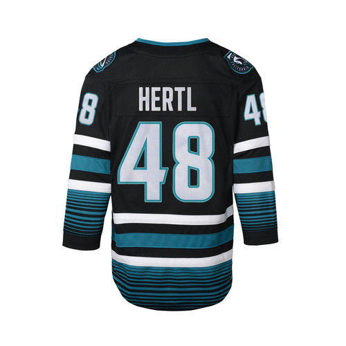 Adidas San Jose Sharks No48 Tomas Hertl Green Salute to Service Stitched Youth NHL Jersey