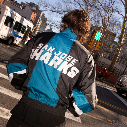 San Jose Sharks Authmade Nylon Track Jacket