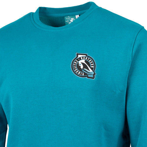 San Jose Sharks Sport Design Sweden North Cal College Teal Crewneck