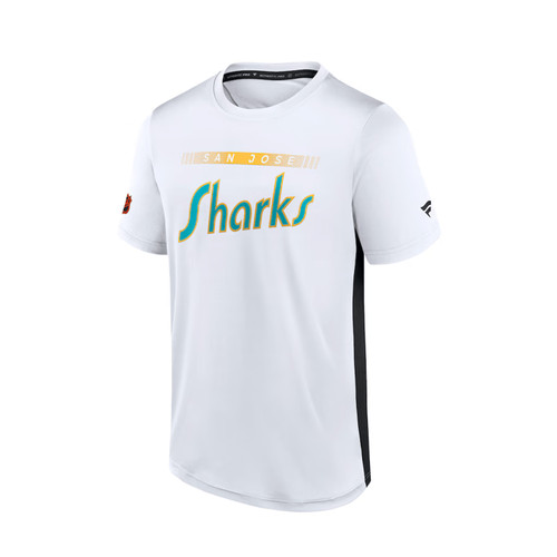 Men's San Jose Sharks Fanatics Reverse Retro 2.0 Prime Tee - White
