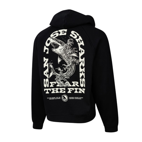 San Jose Sharks Sport Design Sweden Shark Surge Fear the Fin Hoodie