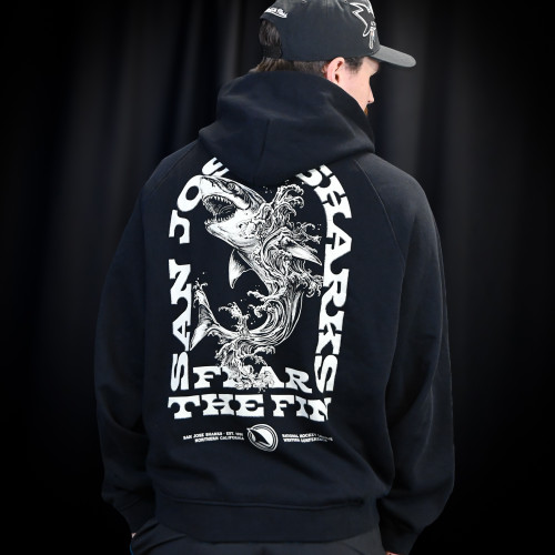 San Jose Sharks Sport Design Sweden Shark Surge Fear the Fin Hoodie