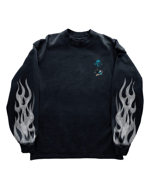 San Jose Sharks x Warren Lotas Sharks Black Long Sleeve Tee