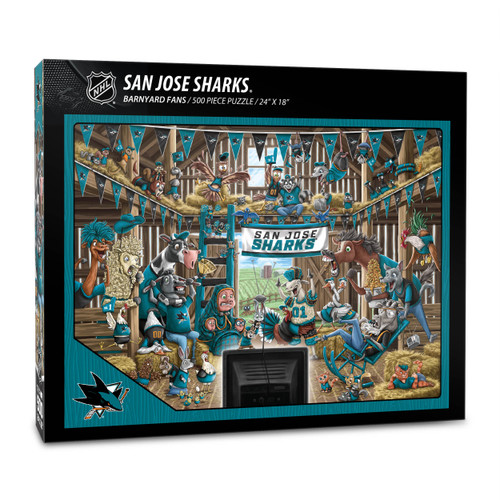 San Jose Sharks Barnyard Fans 500Pc Puzzle San Jose Sharks Barnyard Fans 500Pc Puzzle