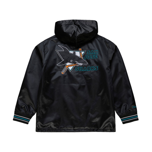 San Jose Sharks Mitchell & Ness Satin Coaches Vintage Jacket