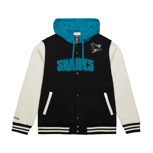 San Jose Sharks Mitchell & Ness OG Lightweight Satin Jacket