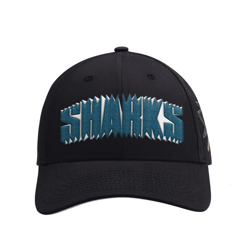 San Jose Sharks Starter Vintage Shark Bite Curved Adjustable Hat