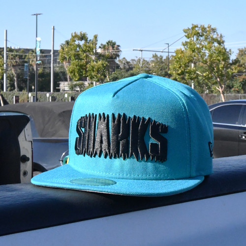 San Jose Sharks New Era 5950 Shark Bite Fitted Teal Hat