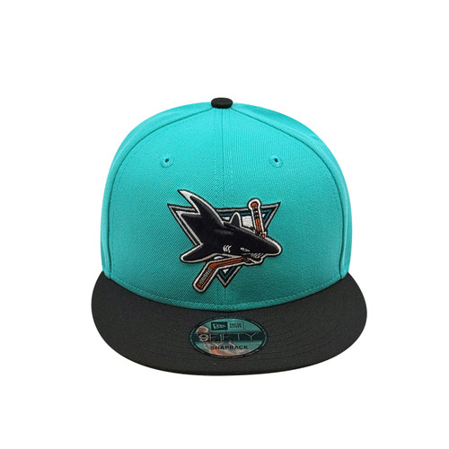 San Jose Sharks New Era 950 Aqua Heritage Snap Hat