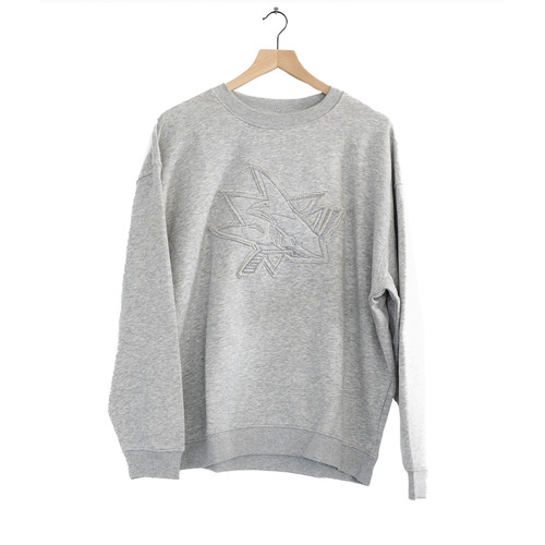 Women's San Jose Sharks Line Change Shadow Crewneck