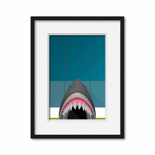 San Jose Sharks S.Preston Minimalist Sap Center Large Framed Poster