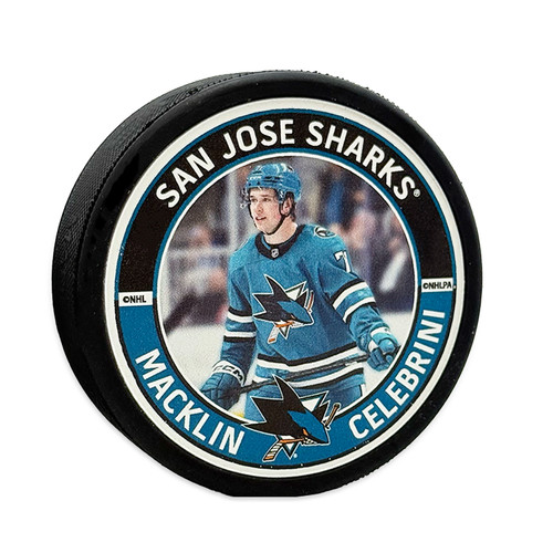 San Jose Sharks Macklin Celebrini #71 Puck
