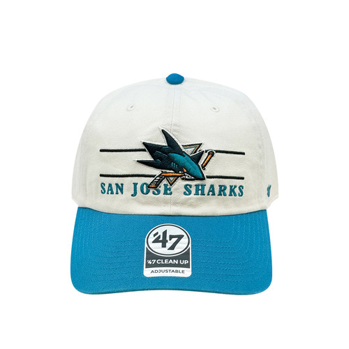 San Jose Sharks 47 Clean Up Double Header Snap Hat