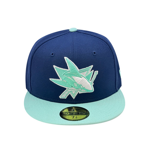 San Jose Sharks New Era 5950 Breezeberry Primary Logo Fitted Hat