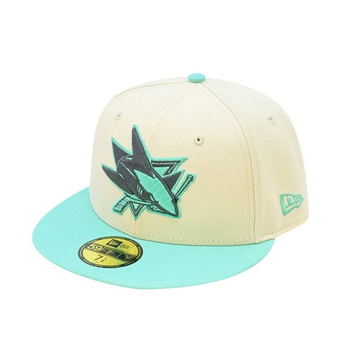 New Era シャークデザインキャップ PONR New Era 9Forty A-Frame San Jose Sharks Girl Mobb Snapback Hat