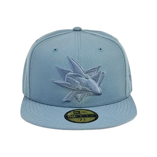 San Jose Sharks New Era 5950 Deep Blue Crest Fitted Hat