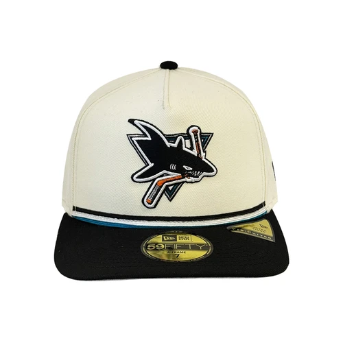 San Jose Sharks New Era 5950 A-Frame Retro Tri Color Rope Fitted Hat
