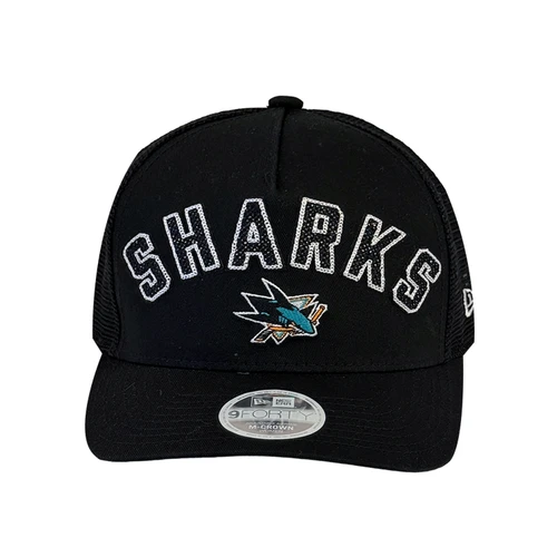Women's San Jose Sharks New Era 940 M-Crown Pomp Trucker Hat