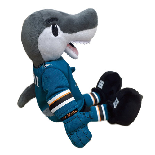 SJ Sharkie San Jose Sharks mascot stuffed plush puppet 18 inches