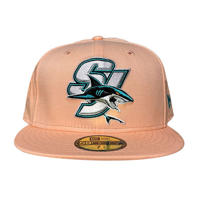 Men's San Jose Sharks New Era 5950 Basic Crest Fitted Hat