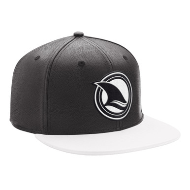 San Jose Sharks & Starter Black Ice Evolve Leather Snap