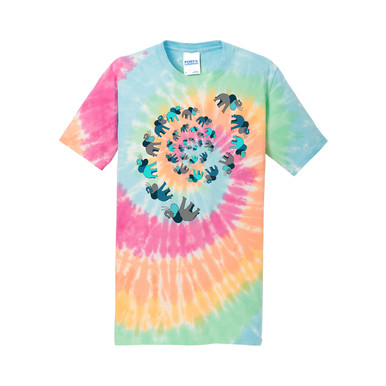 San Jose Sharks X Jumbo 19 Pastel Rainbow Tie Dye Tee