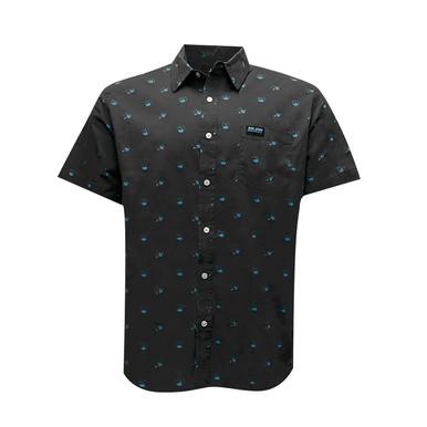 Men's San Jose Sharks Jack + Sage Stealth Logo Button Down